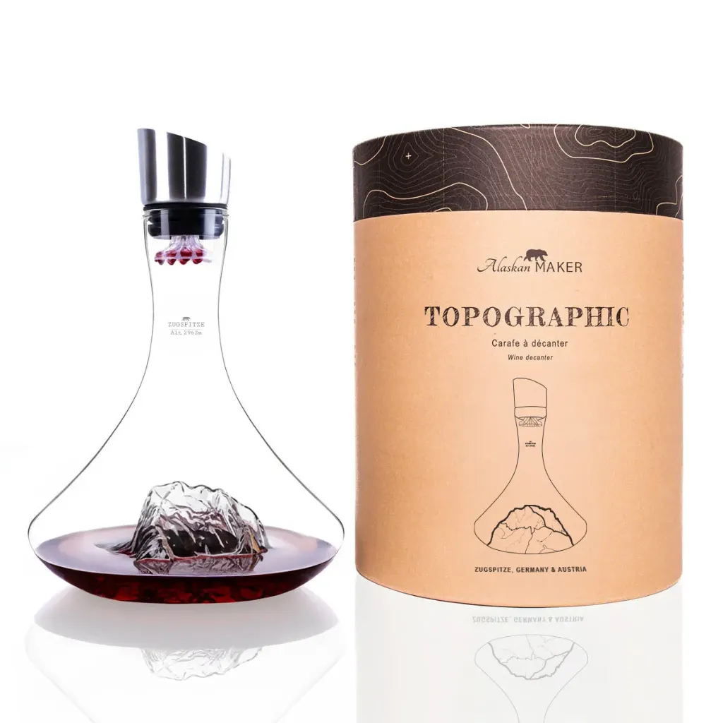 [5939-TOPO-C-Z] Carafe à Vin Zugspitze-TOPOGRAPHIC