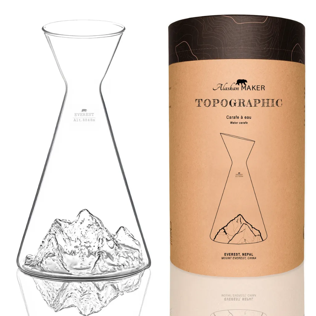 [5939-TOPO-CA-E] Carafe à Eau Mont Everest-TOPOGRAPHIC