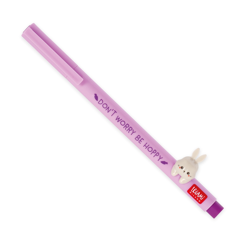 [2694-CPP0024] Stylo à Encre Gel - Lovely Friends - Lapin - 0,5 mm - Encre Violette