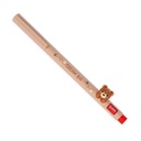 LOVELY FRIENDS - GEL PEN WITH ANIMAL DECORATION - TEDDY BEAR - 0,5 MM - RED ENCRE