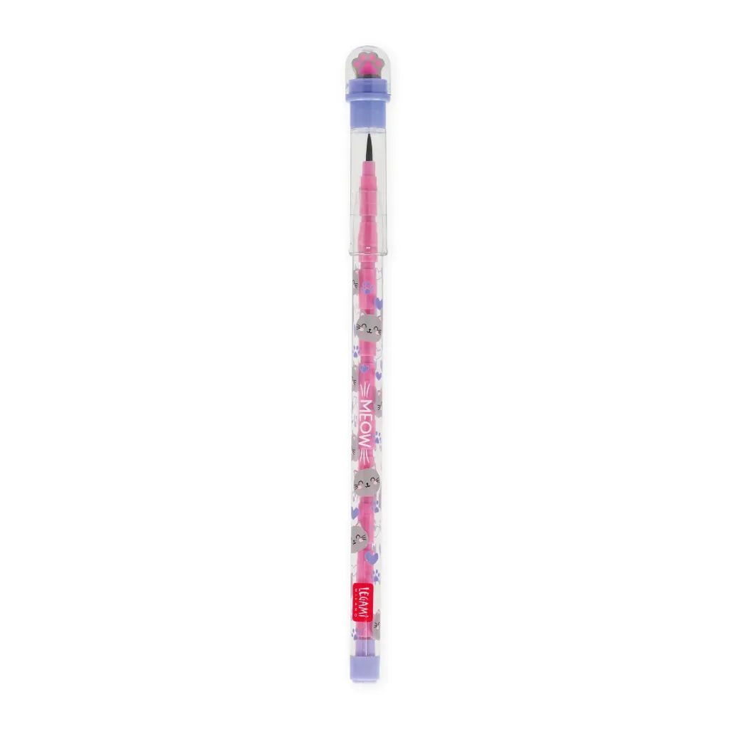 [2694-STE0001] Crayon à Empiler avec Gomme - Take a Tip - Chaton - Mine 2B