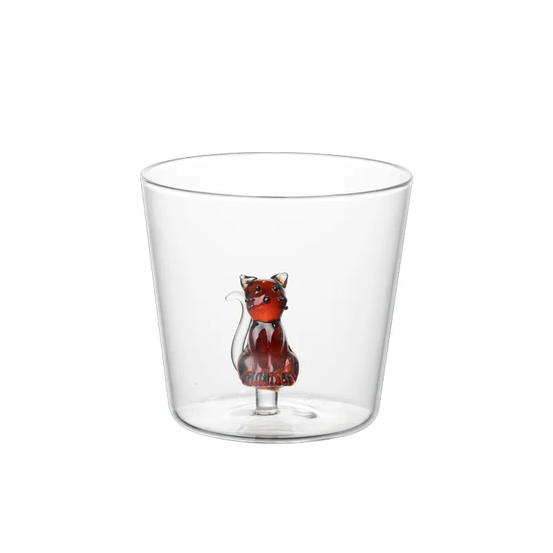 VERRE CHAT BRUN