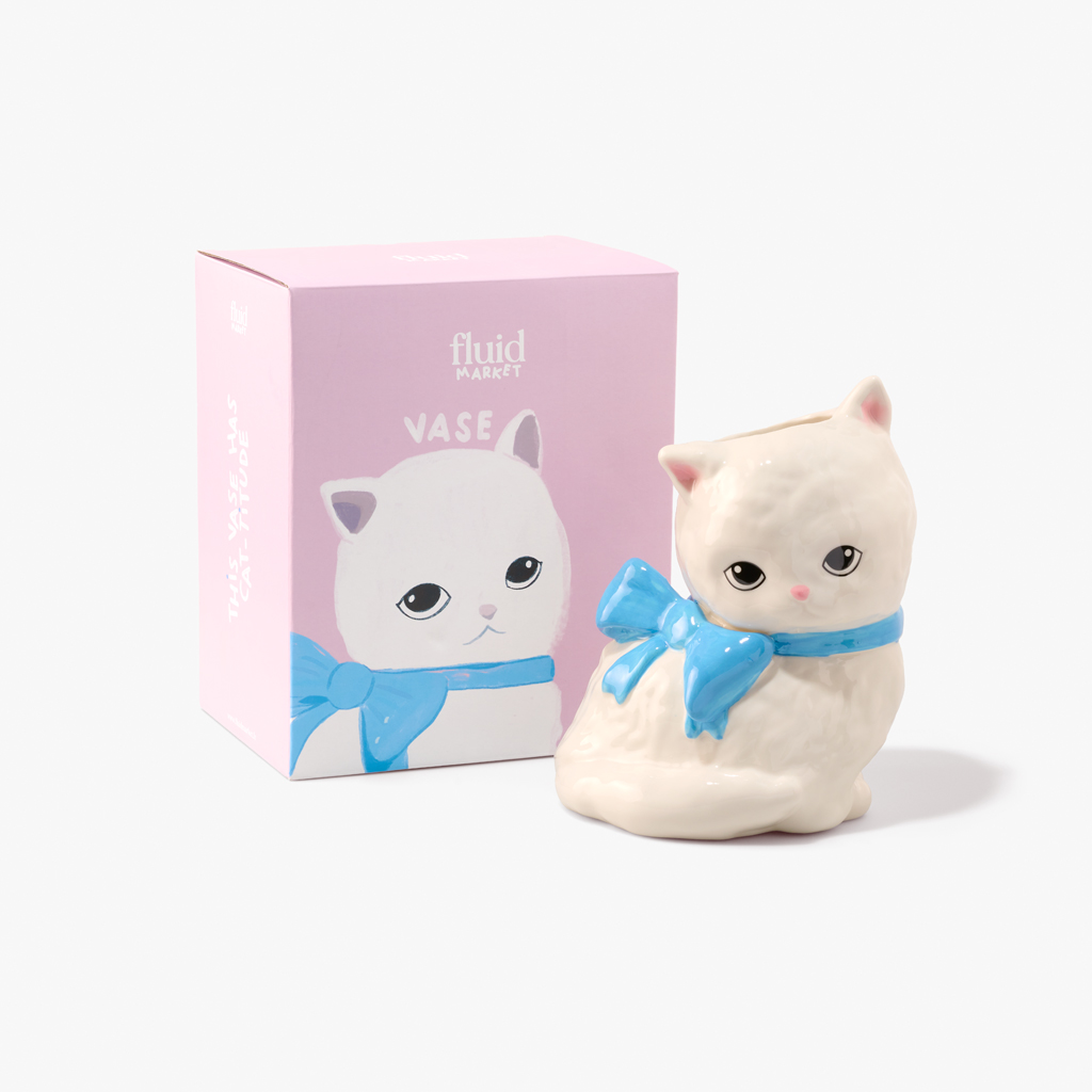 [7507-AAVSECAT] Vase Cat