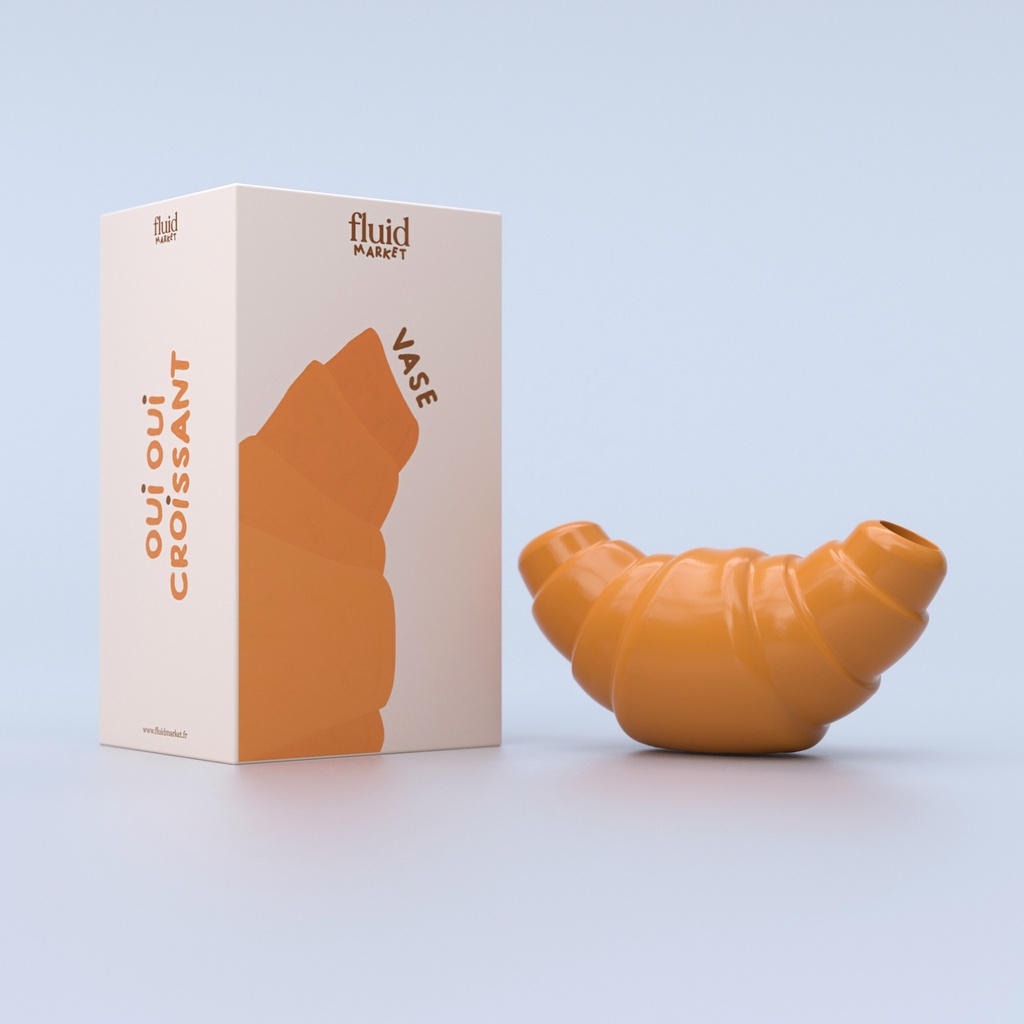 [7507-AAVSECROISSANT] Vase Croissant