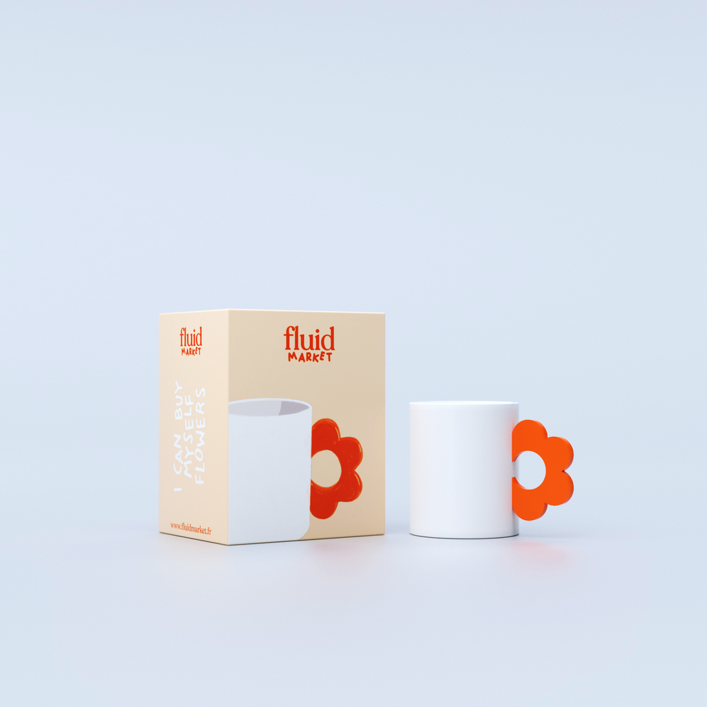 [7507-AAMUGFLOORA] Mug Fleur Orange