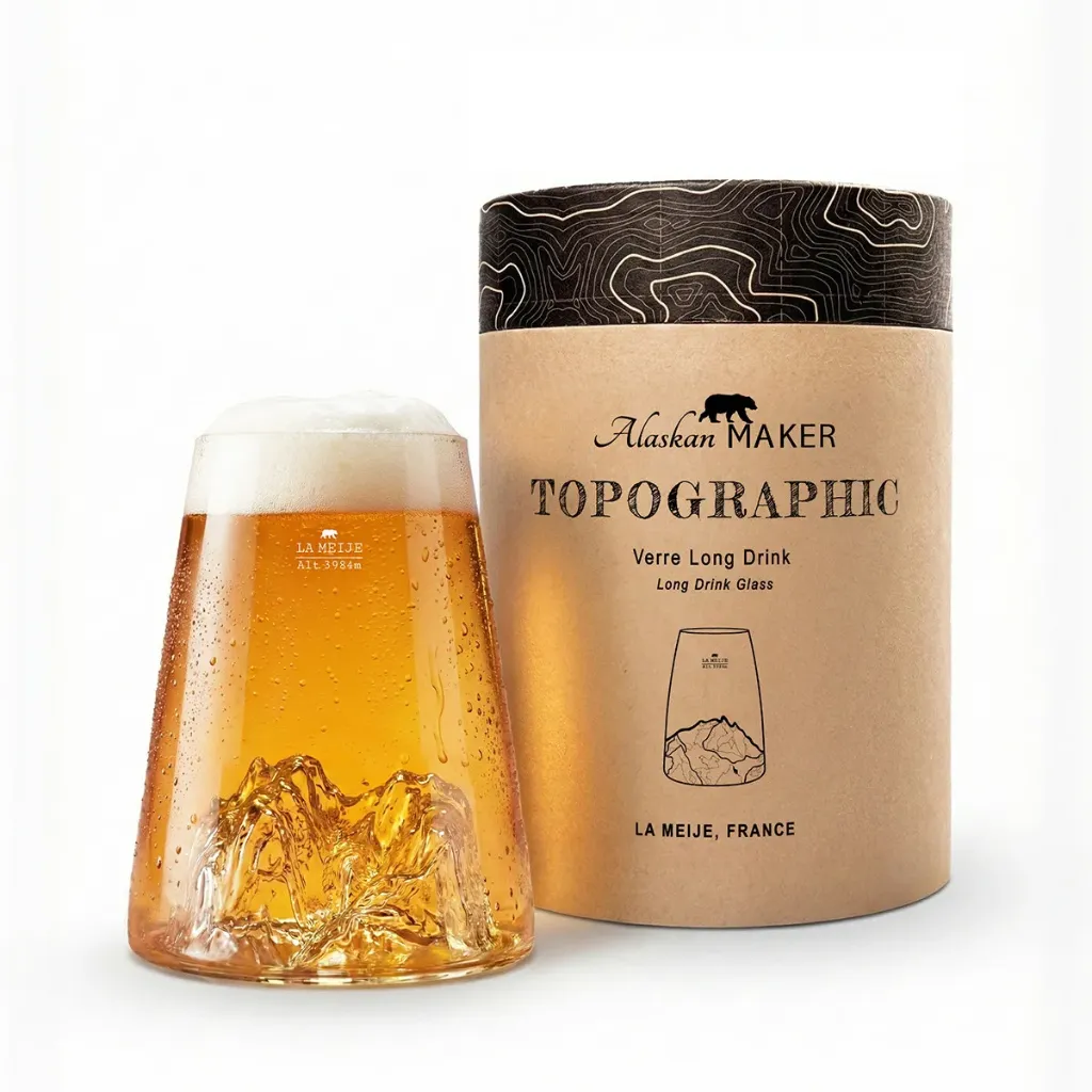[5939-TOPO-VD-MV] Verre long drink - Mt Ventoux -TOPOGRAPHIC