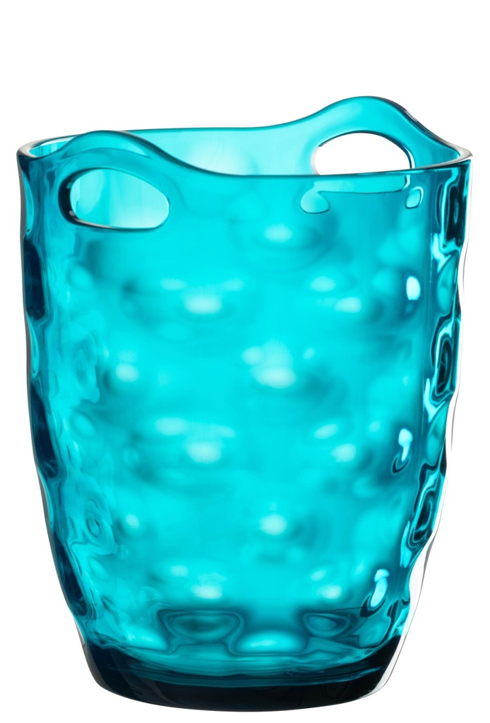 [7522-43958] Seau à glace plastique bleu