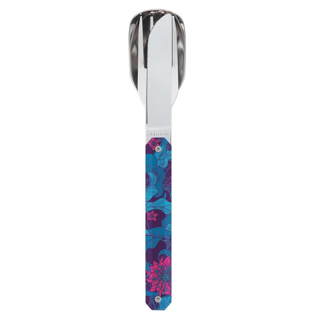 [6611-A01M00024] Couverts Droits 12H34, Hibiscus