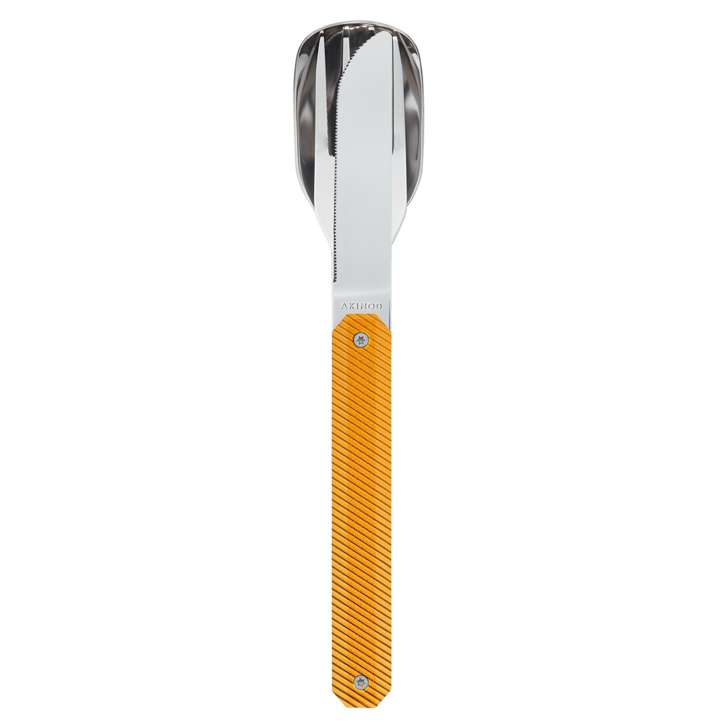 [6611-A01MA0004] Couverts Droits 12h34, Aluminium orange