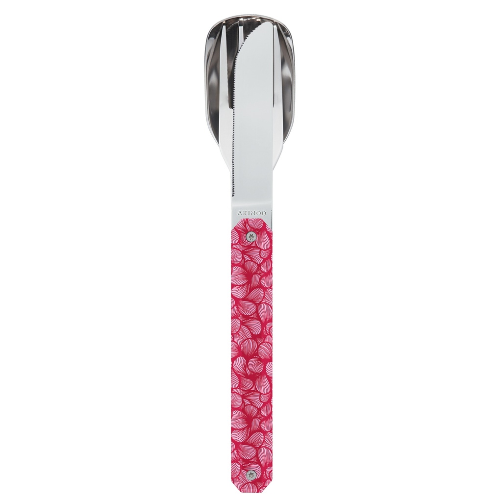 [6611-A01M00049] Couverts Droits 12h34, Rose délicat