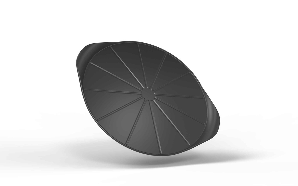 [6953-FPAPNO] Plaque à pizza Graphite 34 cm