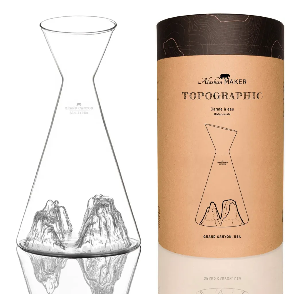 [5939-TOPO-CA-G] Carafe à Eau Grand Canyon-TOPOGRAPHIC