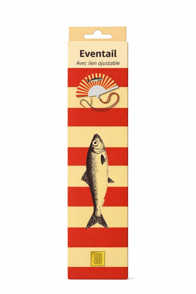 [8413-Sardine] Eventail avec bandoulière - Sardine