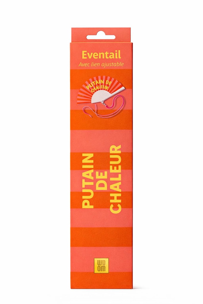 [8413-Putain de Chaleur] Eventail avec bandoulière - Putain de Chaleur