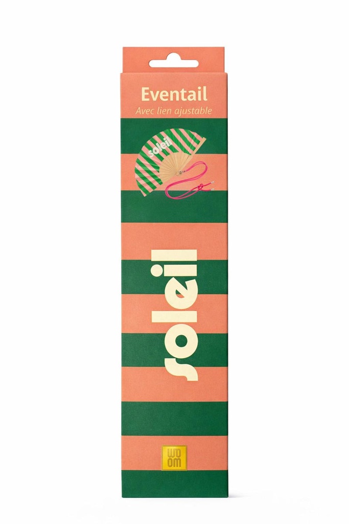 [8413-Soleil] Eventail avec bandoulière - Soleil
