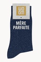 Chaussettes à Paillettes à Message "Mère Parfaite" - Marine