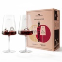 Coffret de 2 verres à vin - Grand Canyon & Matterhorn (Montagnes : Montagne Matterhorn Grand Canyon)