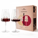 Coffret de 2 verres à vin - Tofane & Tre Cime di Lavaredo (Montagnes : Tofane - Tre Cime di Lavaredo)