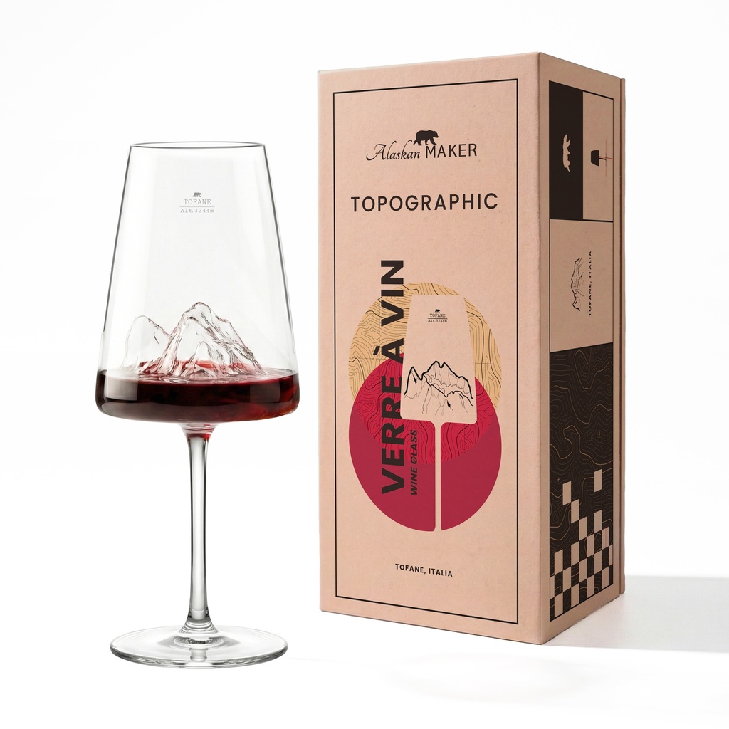 Coffret verre à vin - Tofane (Montagnes : Tofane)
