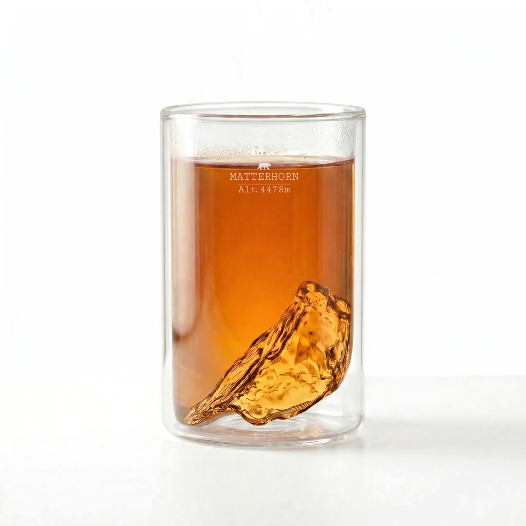 [5939-TOPO-DP-M] Verre Double Paroi - Matterhorn (Montagnes : Montagne Matterhorn)