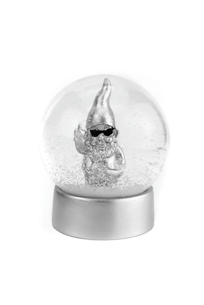 Boule à neige Gnome argenté