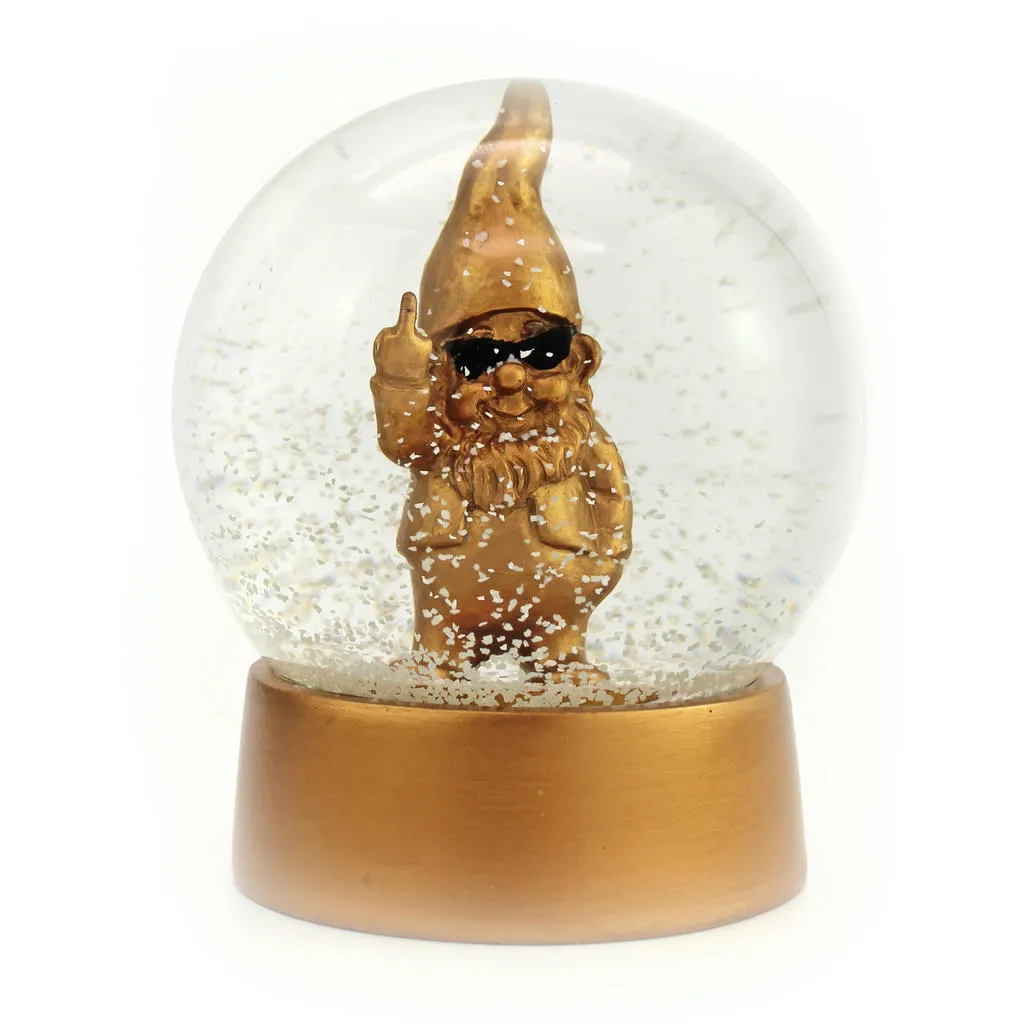Boule à neige Gnome doré