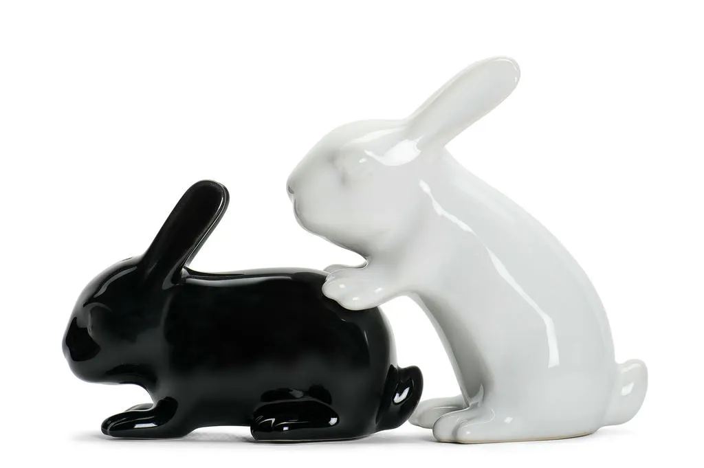 Salière et poivrière Lapins