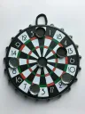 Cible de fléchettes pour capsules