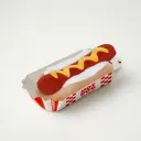 Pochette zippée en peluche Hot-dog - Suck UK