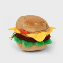 Pochette zippée en peluche Hamburger - Suck UK