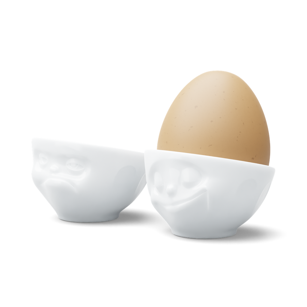 Coquetier n°3 - happy & hmpff blanc