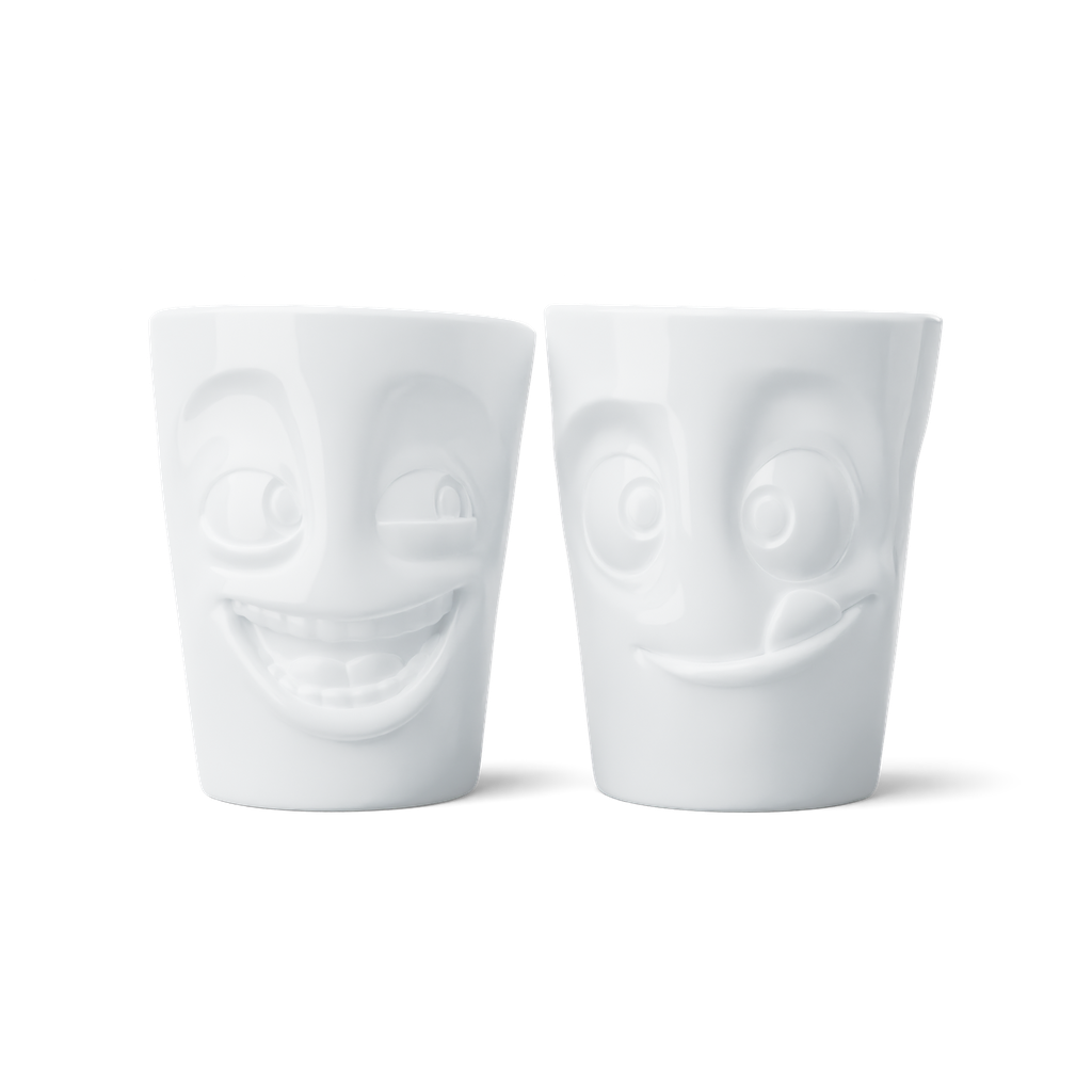 Mug set no.3 - blagueur & savoureux blanc