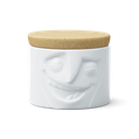 Pot de stockage 900ml - blanc joyeux