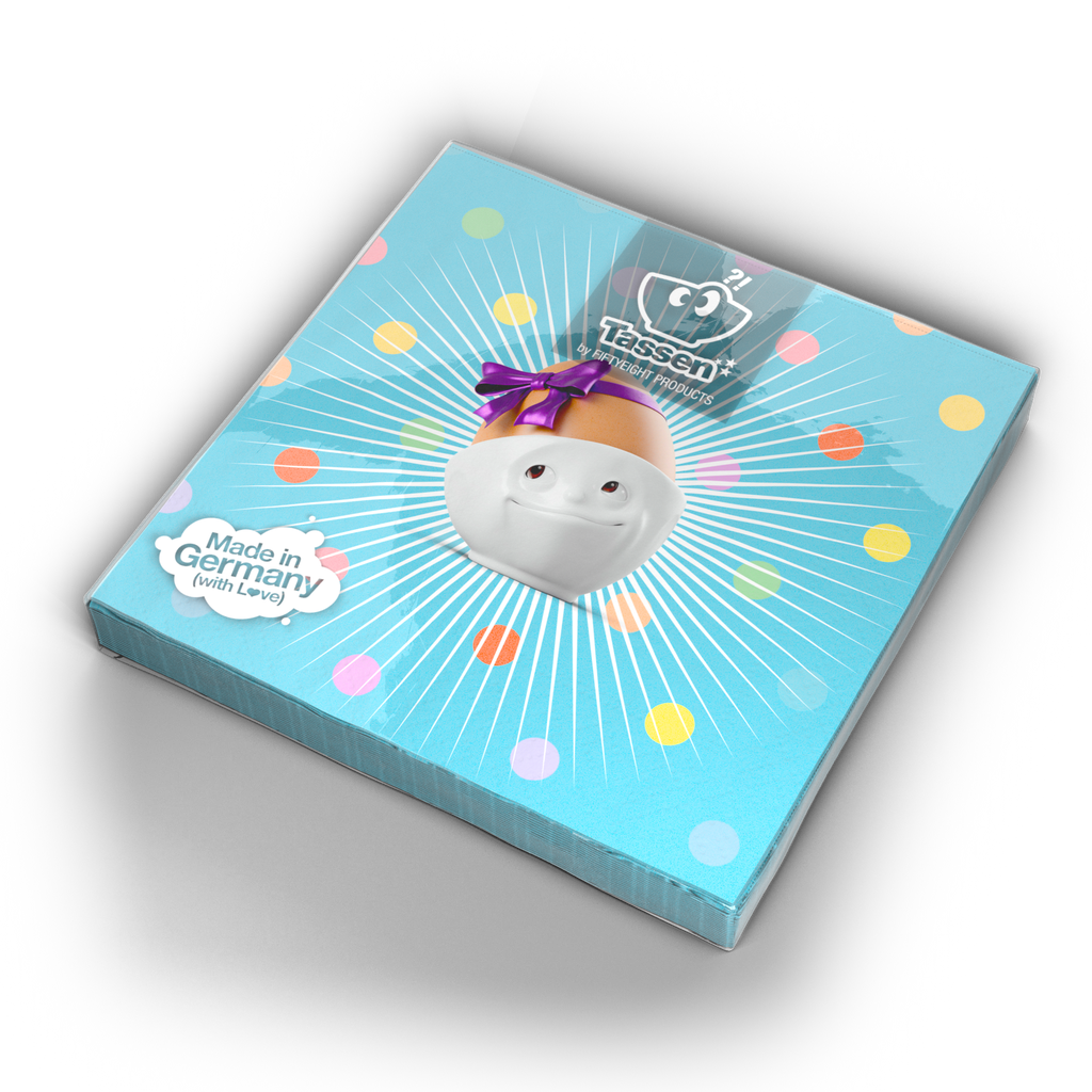 Serviette de table - Cocktail - Fête d'anniversaire pour enfants (bleu)