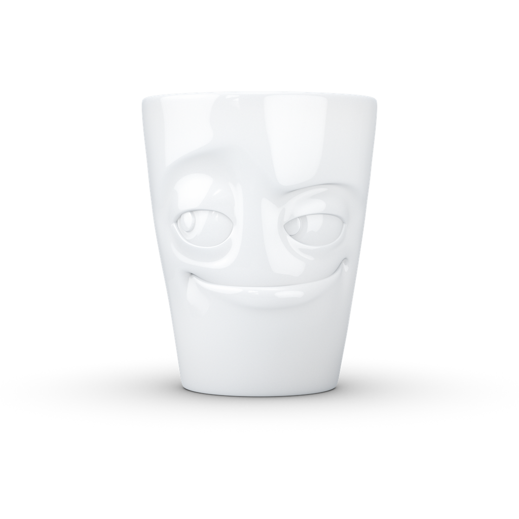 Tasse avec anse - blanc espiègle