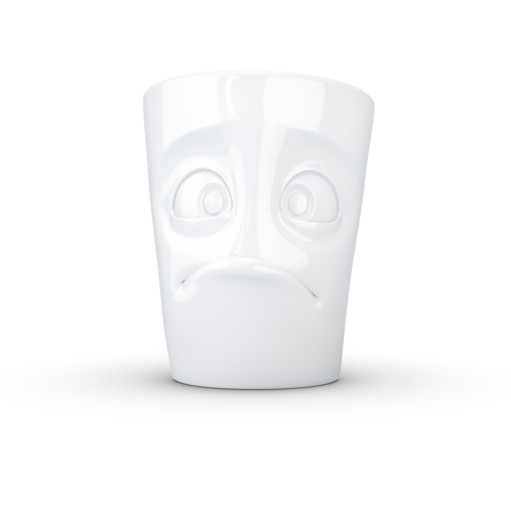Tasse avec anse - blanc fripé