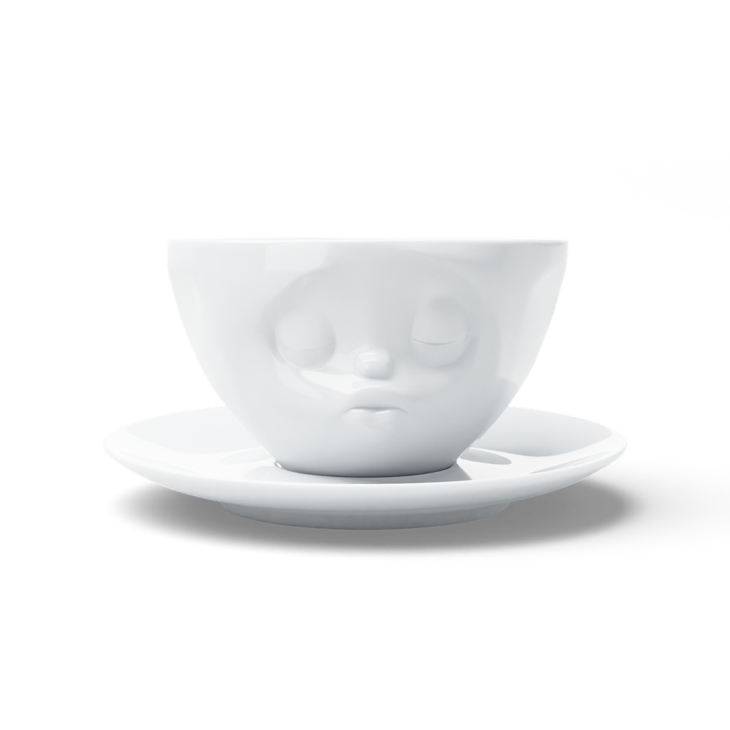 Tasse à café - baiser blanc