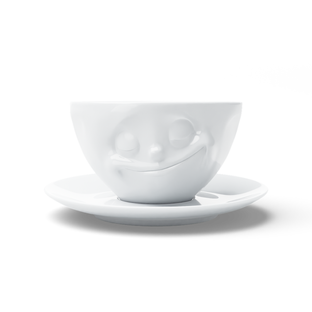 Tasse à café - joyeuse, blanche