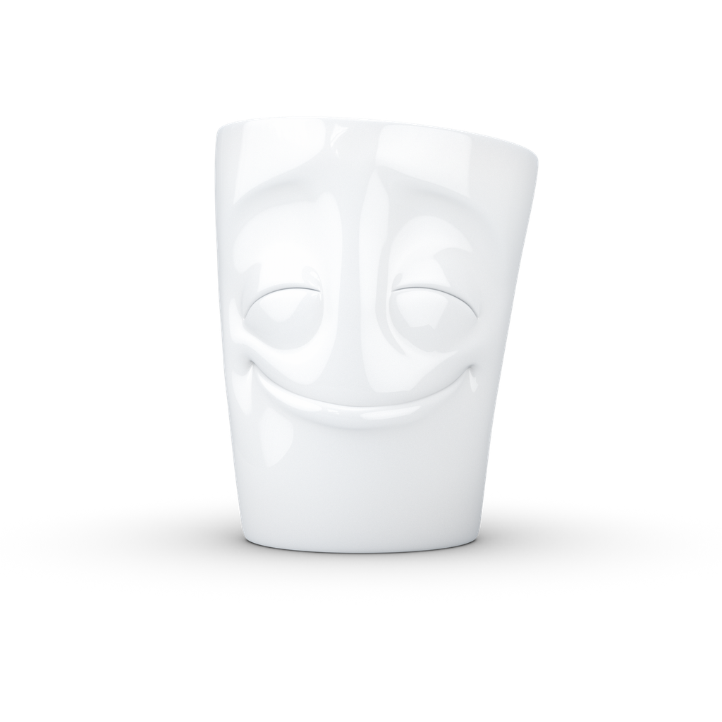Tasse à café avec anse - blanc joyeux