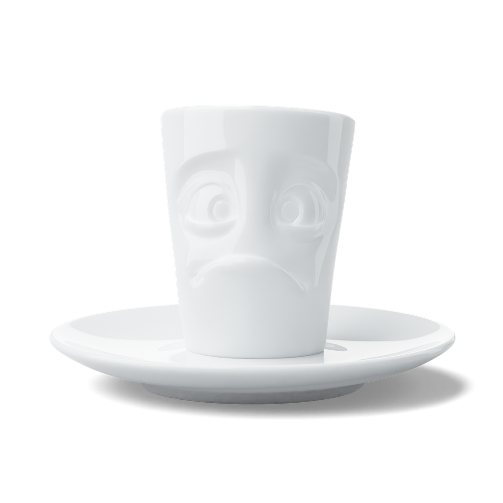 Tasse à espresso avec poignée - blanc éclatant