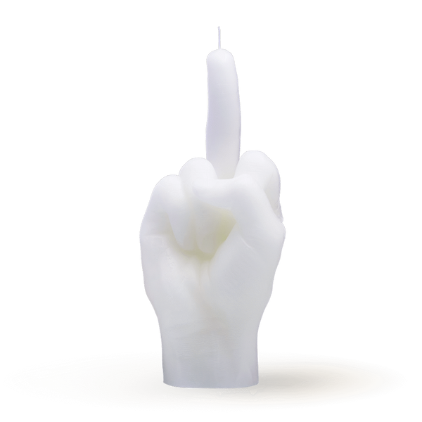 [7790-FCK-WHITE] Bougie F*Ck You - Blanc