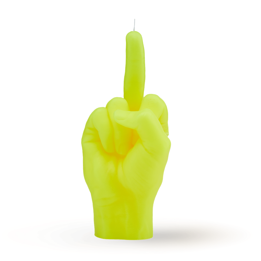 [7790-FCK-FL-YELLOW] Bougie F*Ck You - Fluo Jaune