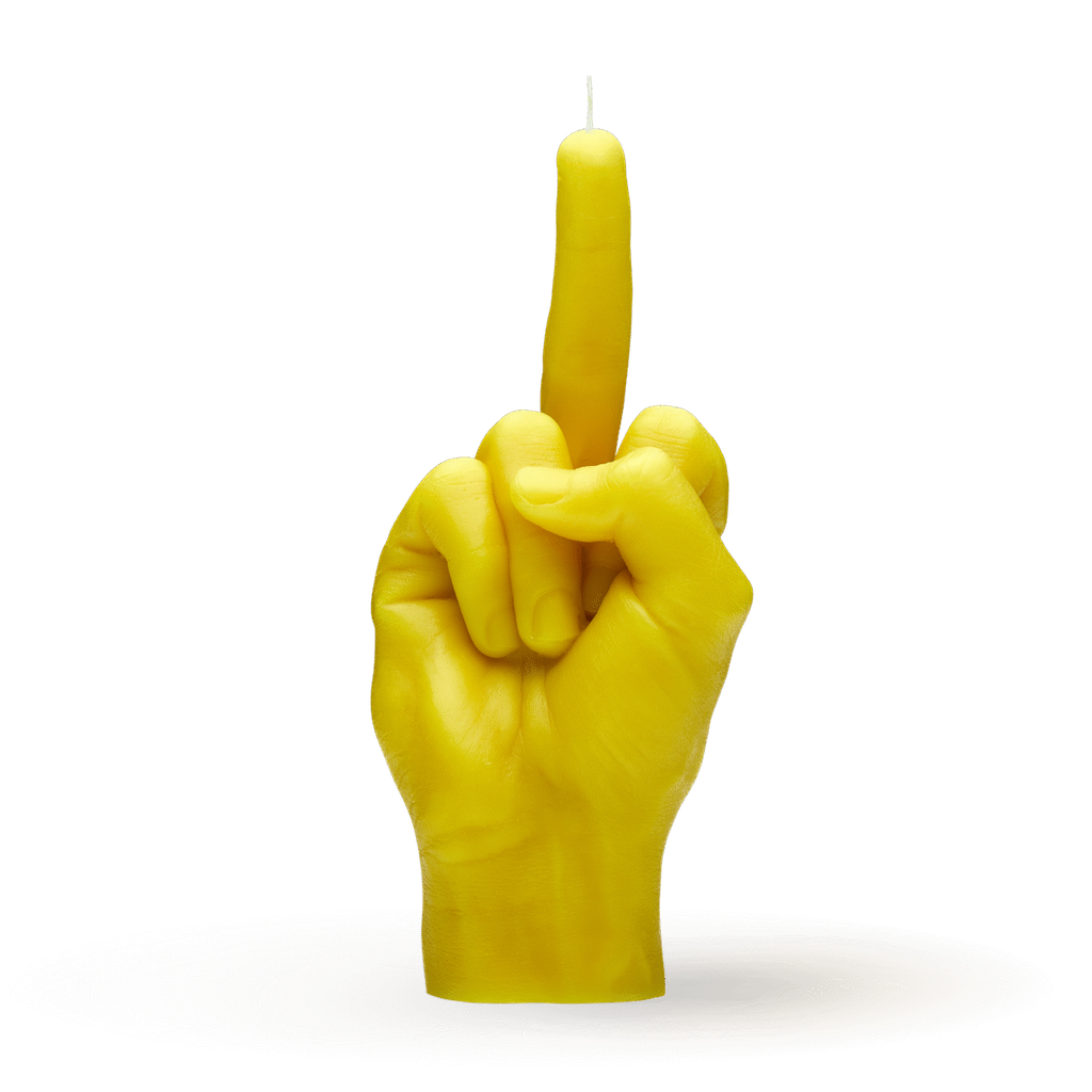 [7790-FCK-YELLOW] Bougie F*Ck You - Jaune