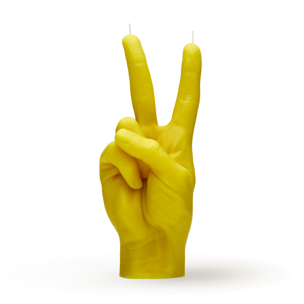 Bougie Peace - Jaune