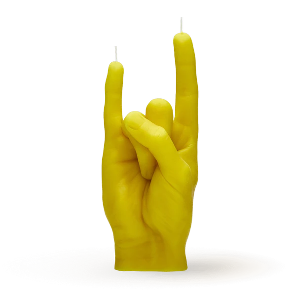 [7790-RCK-YELLOW] Bougie You Rock - Jaune