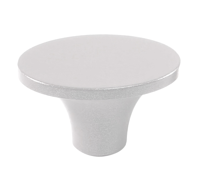 Poignée cocotte grand format Ovale Métal Blanc