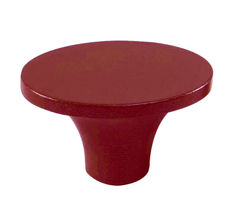 Poignée cocotte grand format Ovale Métal Rouge
