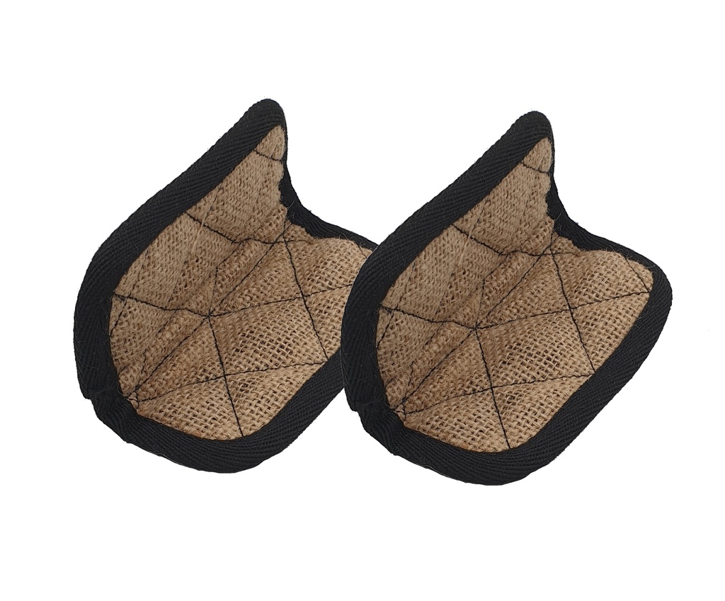 Paire de maniques Toile de jute