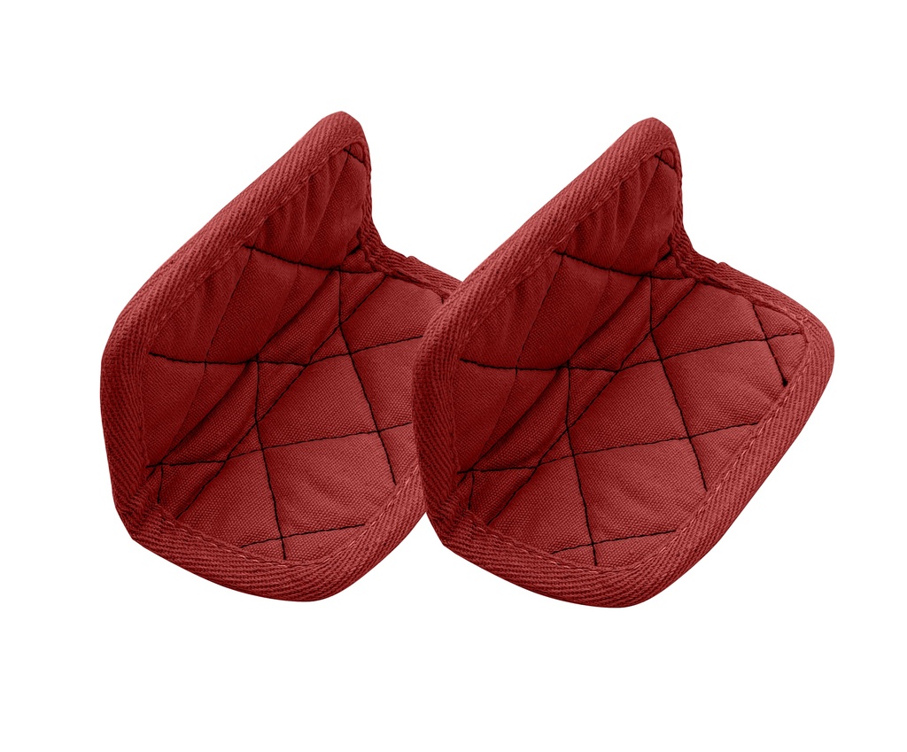 Paire de maniques coton Rouge - Passion