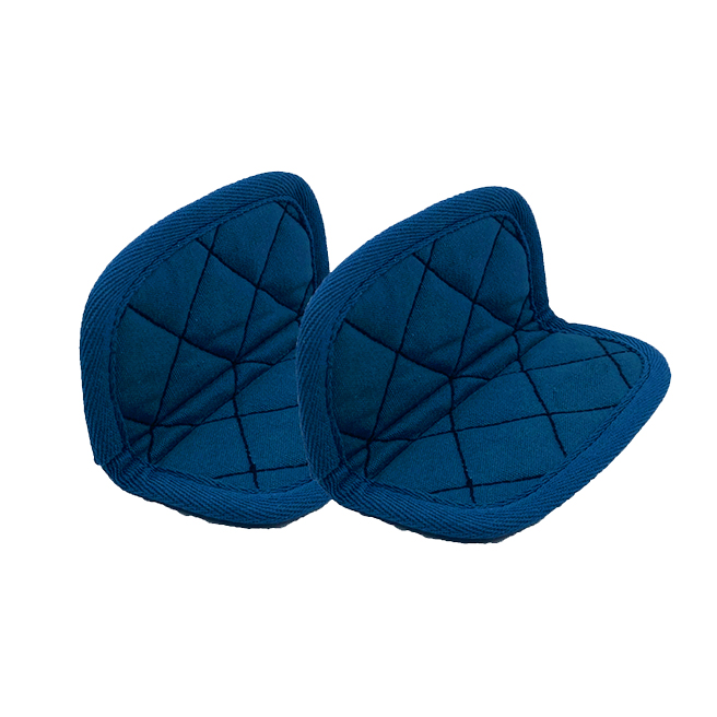 Paire de maniques coton Bleu - Myrtille